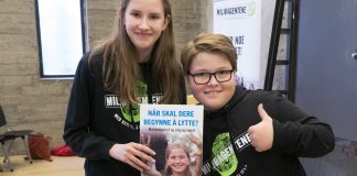 Isa og Viljar med Barnas klimarapport 2022